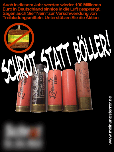 Schrot statt B&ouml;ller