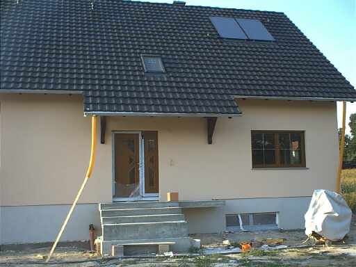 05.08.2003: Fundamentarbeiten Garage; Sockelputz