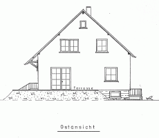 Ostansicht laut Plan