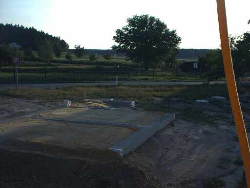 Garagenfundament, so gut wie fertig